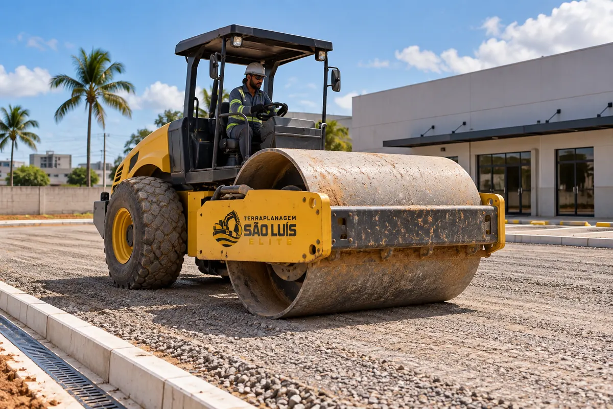 Terraplanagem para estacionamento em obra em São Luís - MA